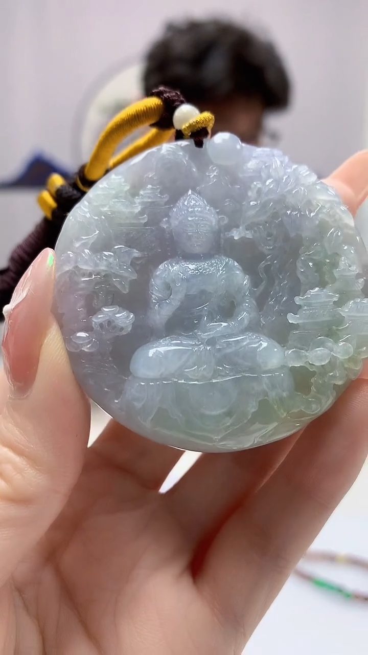 【闪购商品】定制翡翠未镶嵌4688DD-毛货挂件197