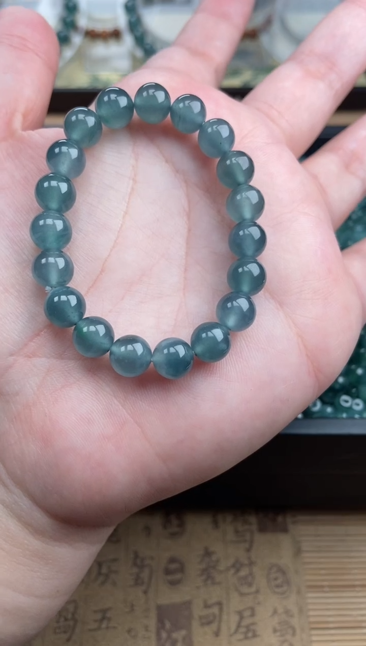 【闪购商品】翡翠手链未镶嵌多样性发货23颗卡8