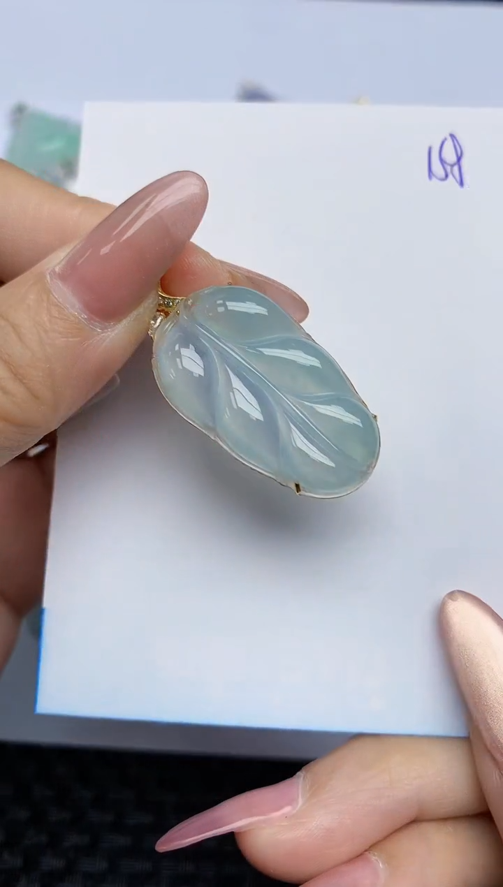 【闪购商品】翡翠颈饰18K金镶嵌天然A货翡翠 158