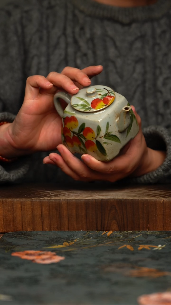 瓷片釉下彩手工手绘同款