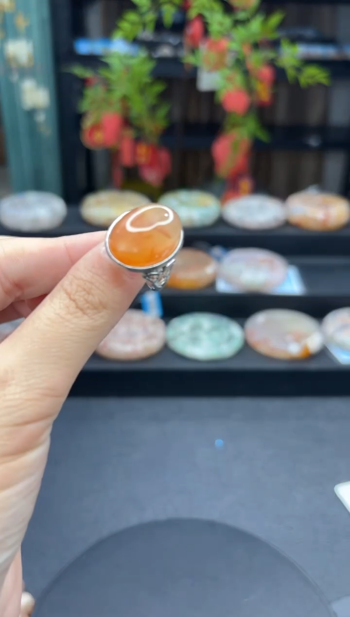 【闪购商品】石英质玉戒指未镶嵌674