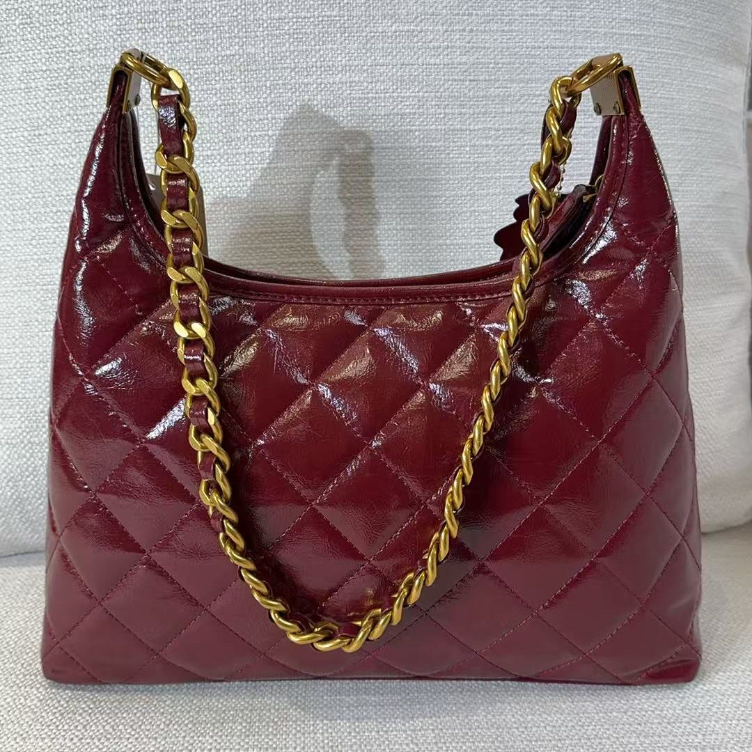 01波尔多红轻奢时尚小众百搭女士腋下斜跨包包