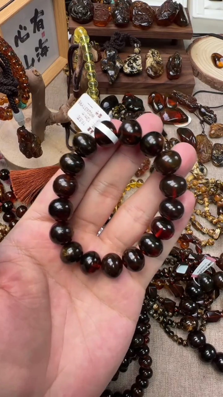【闪购商品】琥珀手串未镶嵌抚顺琥珀血珀