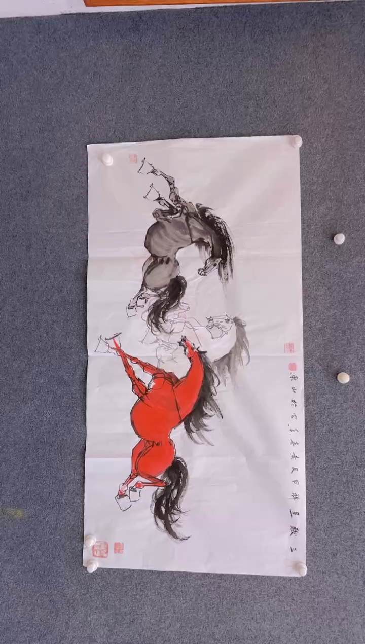 【闪购商品】国画1.22展馆-黄春香四尺-骏马08