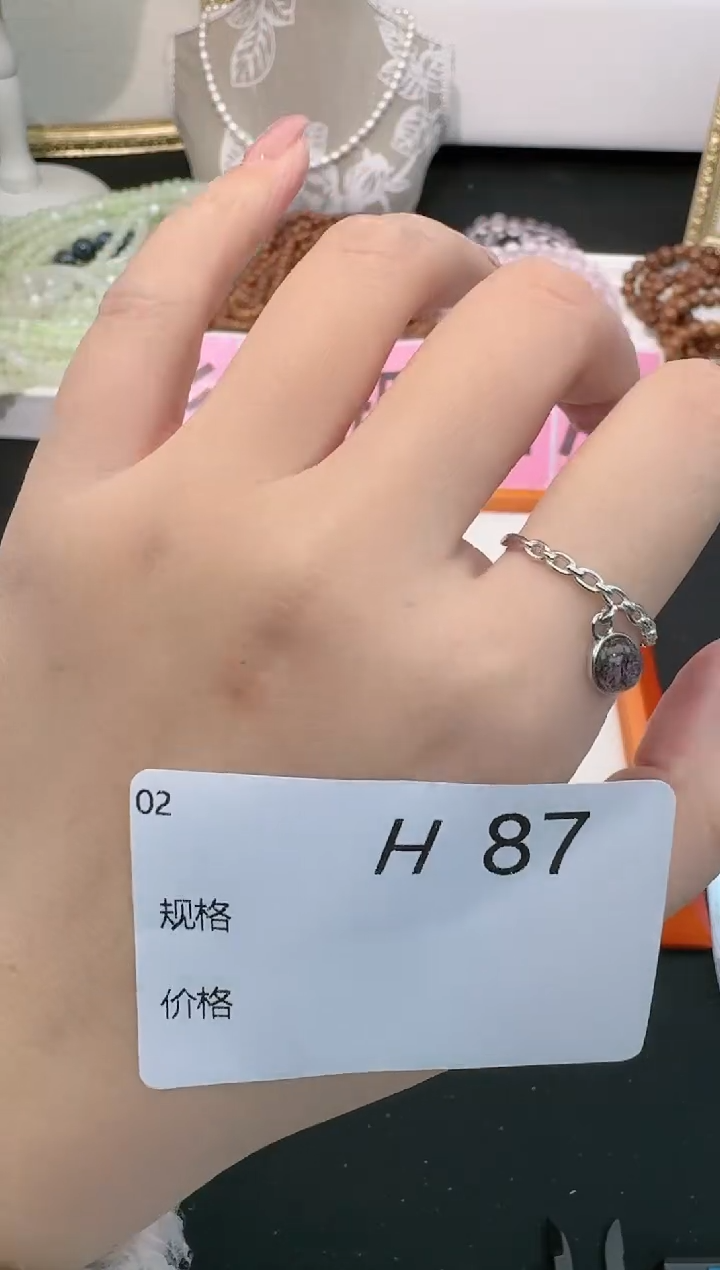 【闪购商品】水晶戒指银S925镶嵌多样性发一H87