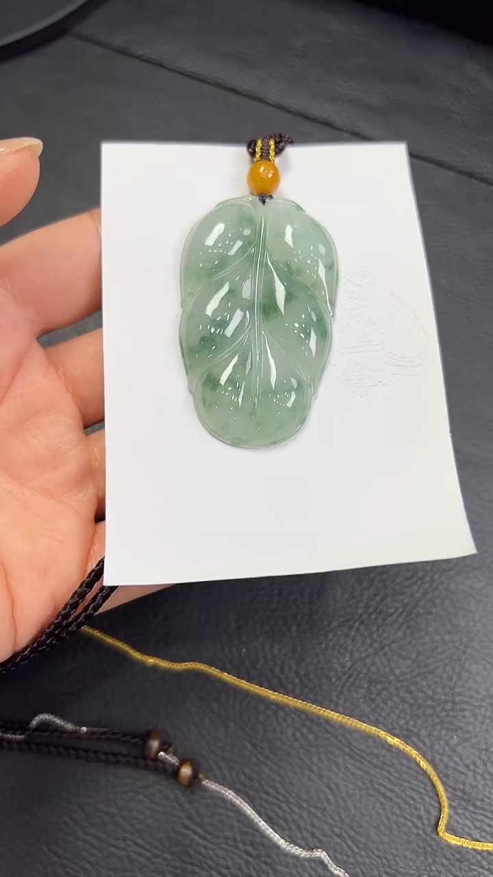 未镶嵌挂件翡翠叶子