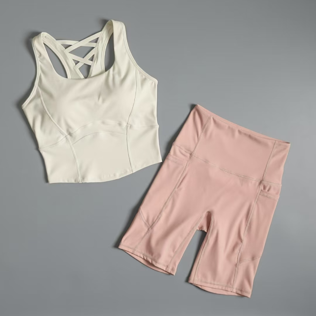 1001-1100女士夏季瑜伽服套装速干透气跑步健身必备