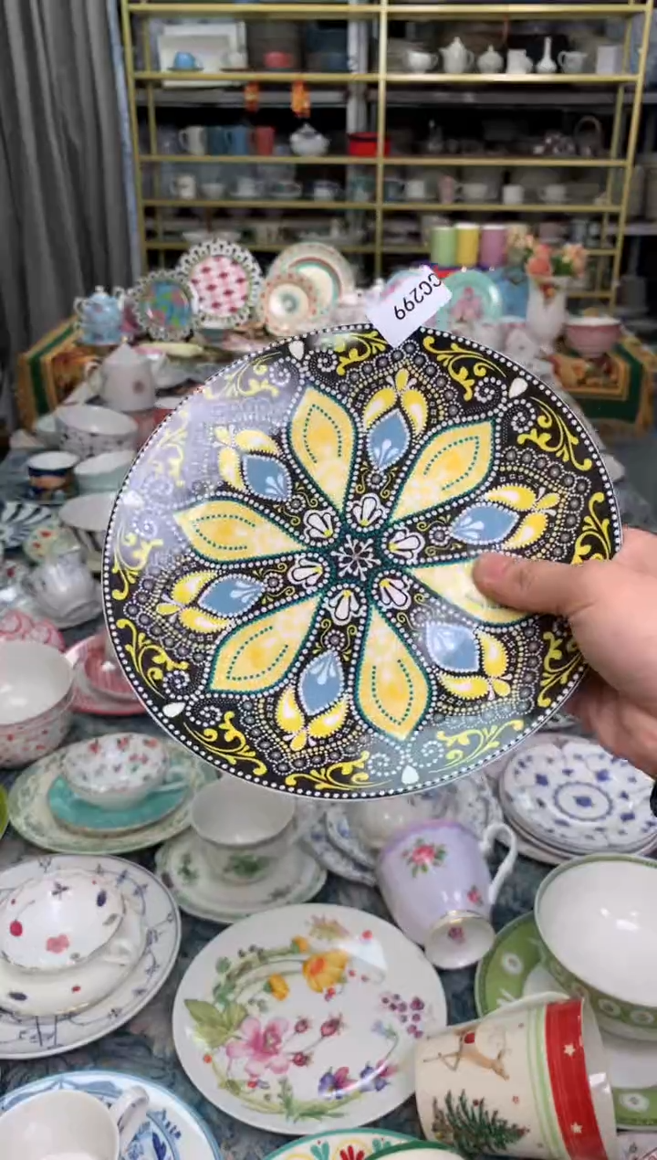 【闪购商品】瓷片陶瓷原单CC299餐具1个8寸