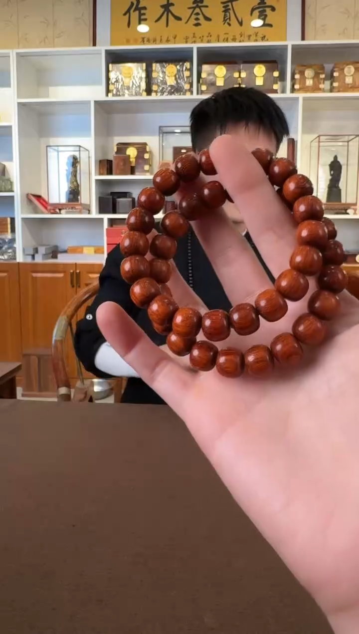 檀香紫檀（小叶紫檀）琴料 10*11老型  单圈手串  默认发货