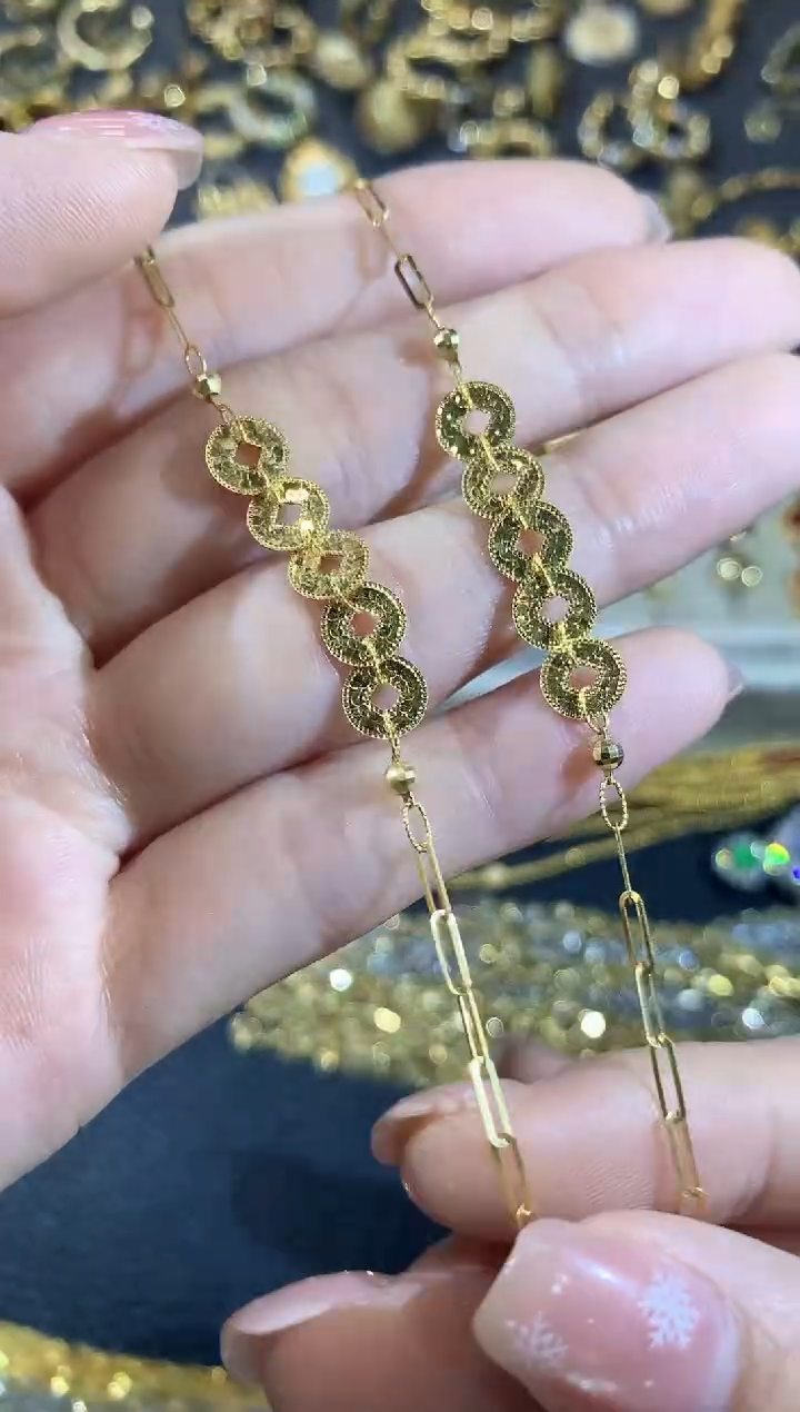 手链18K金A7多样性发货一件