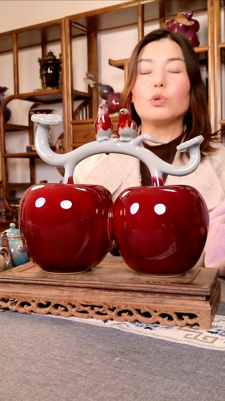 瓷片平安喜乐 土魂钧瓷