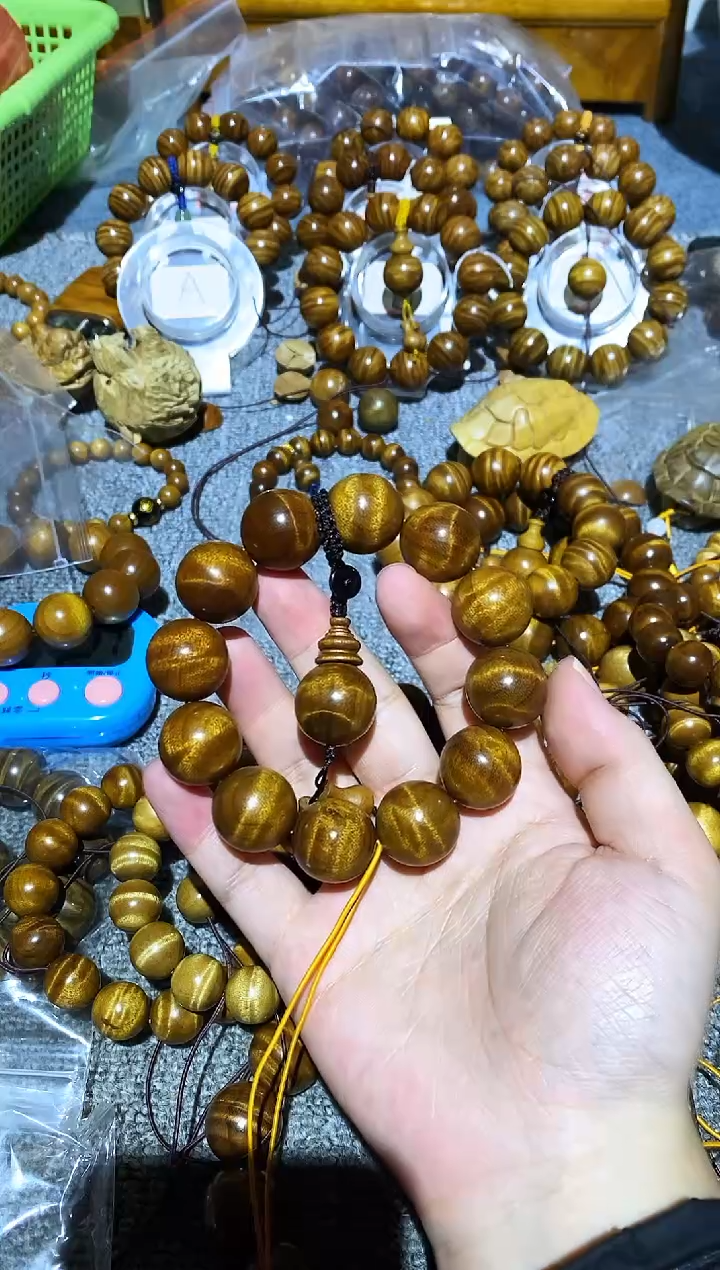 手串/手链楠木（金丝楠）承*小叶桢楠水波纹2.0手串