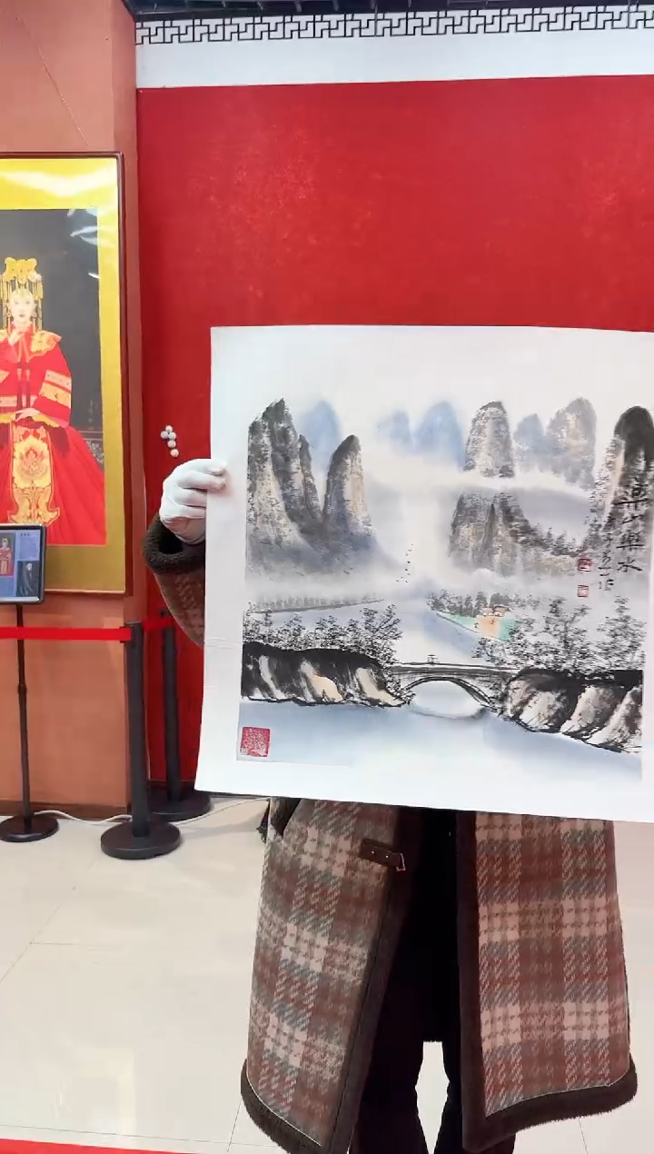 【闪购商品】国画国画道一老师亲笔绘画作品D133