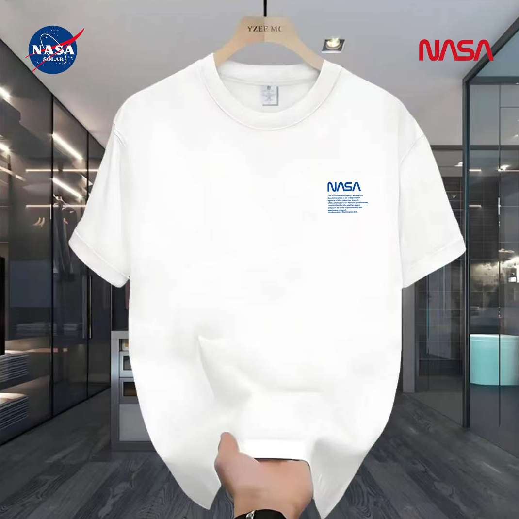 NASA联名纯棉夏季圆领短袖T恤微宽松时尚男女同款休闲百搭13