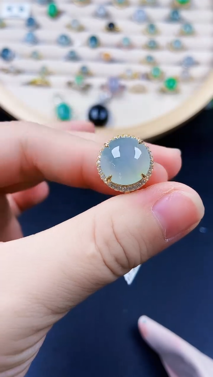 【闪购商品】翡翠戒指银S925镶嵌1231241231