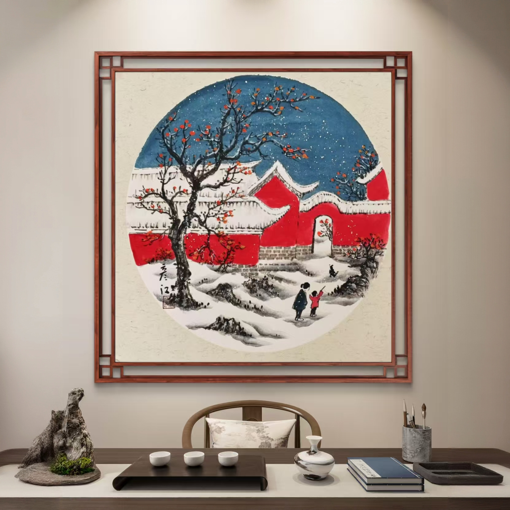 肖彦江-国画.50*50