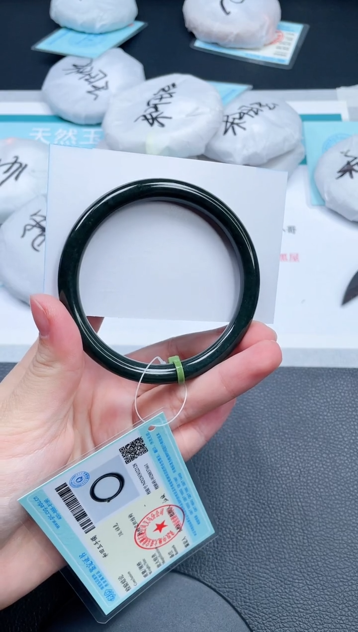 和田玉手镯未镶嵌24V159-60