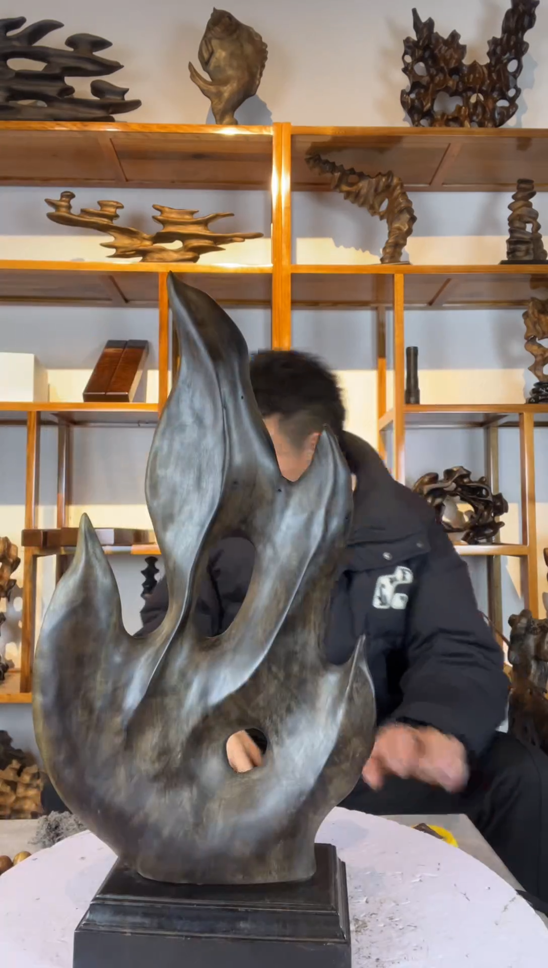 金丝楠诺*165金丝楠自然随型摆件