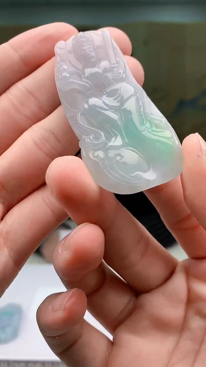 【闪购商品】定制翡翠未镶嵌5153bb-毛货挂件68