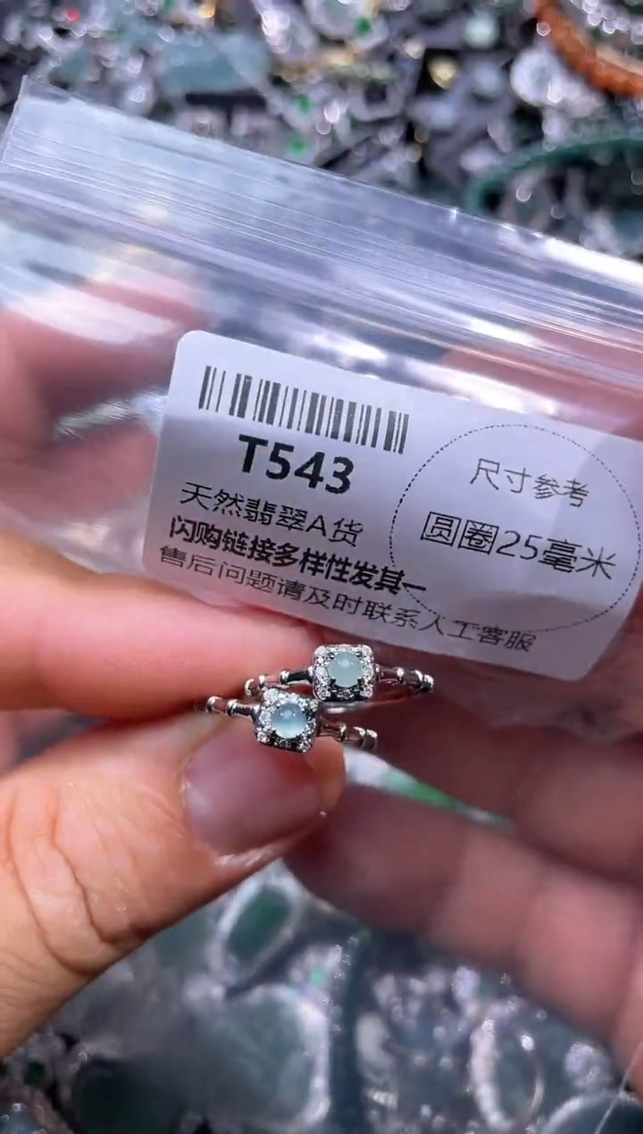 【闪购商品】翡翠颈饰未镶嵌T543戒指