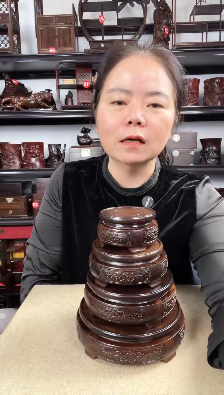 木电脑一套老李红木工艺品