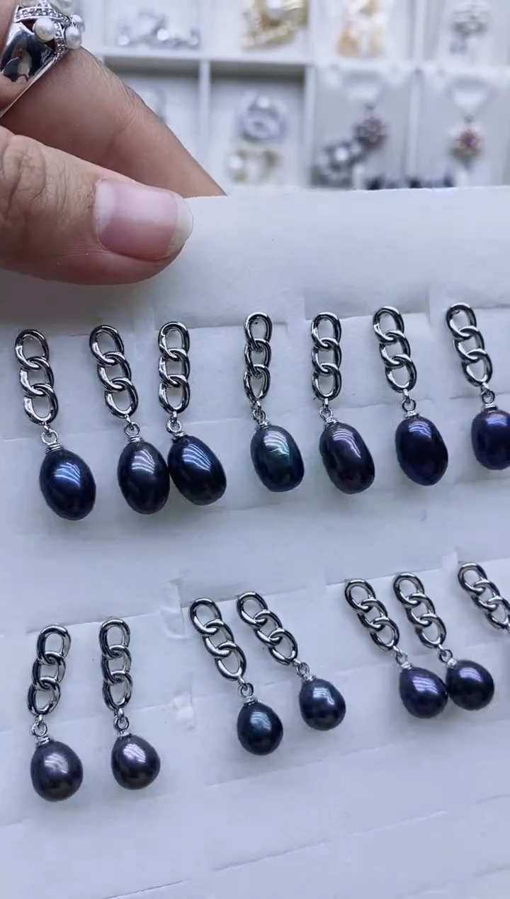 未镶嵌耳饰淡水珍珠耳环多样性发其一