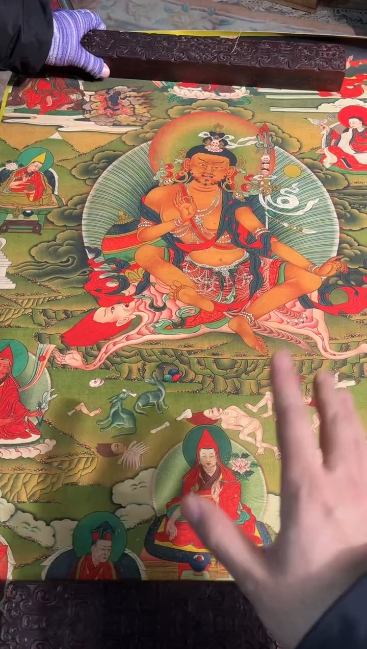卷轴画卷轴画天天的唐卡tk16