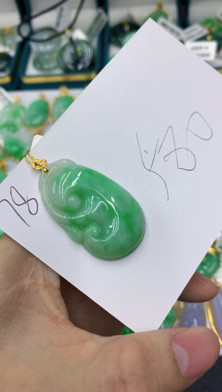【闪购商品】翡翠颈饰18K金镶嵌号链接11111111111