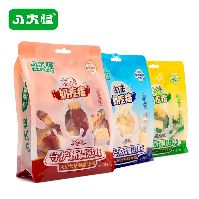 八大怪古法新疆特产奶疙瘩休闲零食奶香小吃原味酸奶红枣味288g