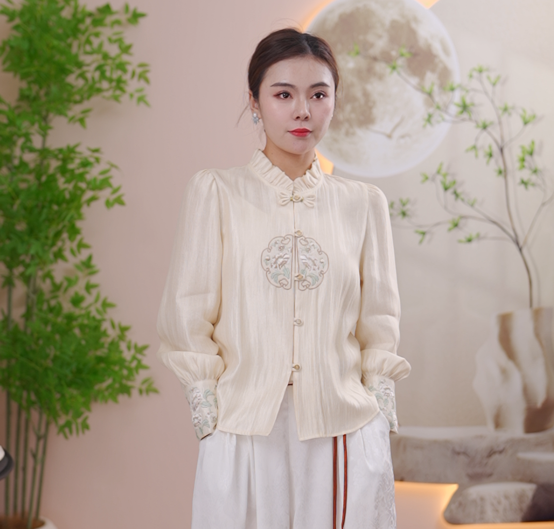 盘口 国风新中式衬衫.