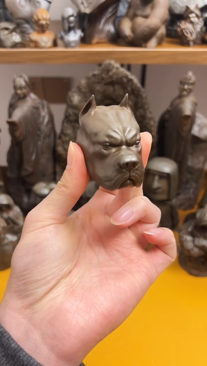 金属铁艺摆件---狗头