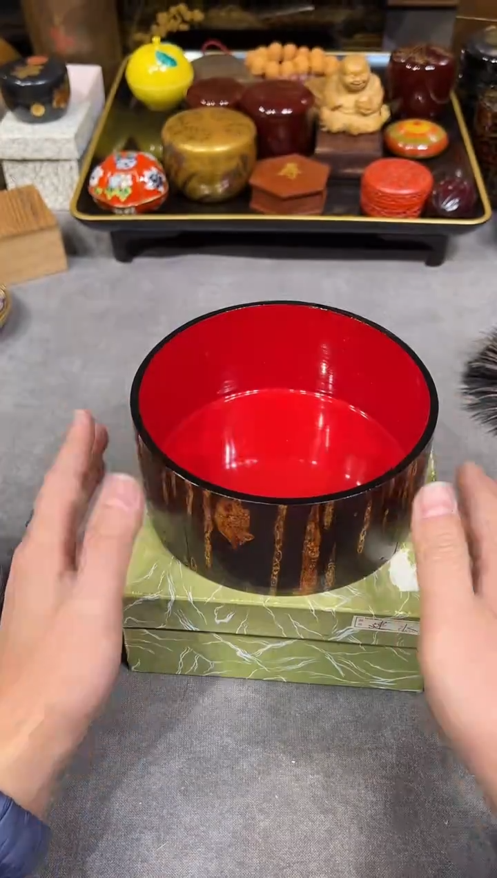 樱皮 建水 大漆漆器大漆漆器