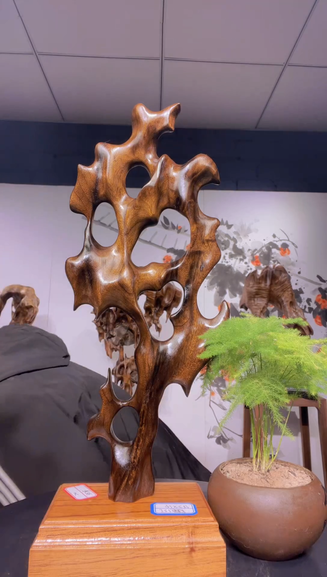 【闪购商品】香榧木木雕金丝楠木工艺品摆件