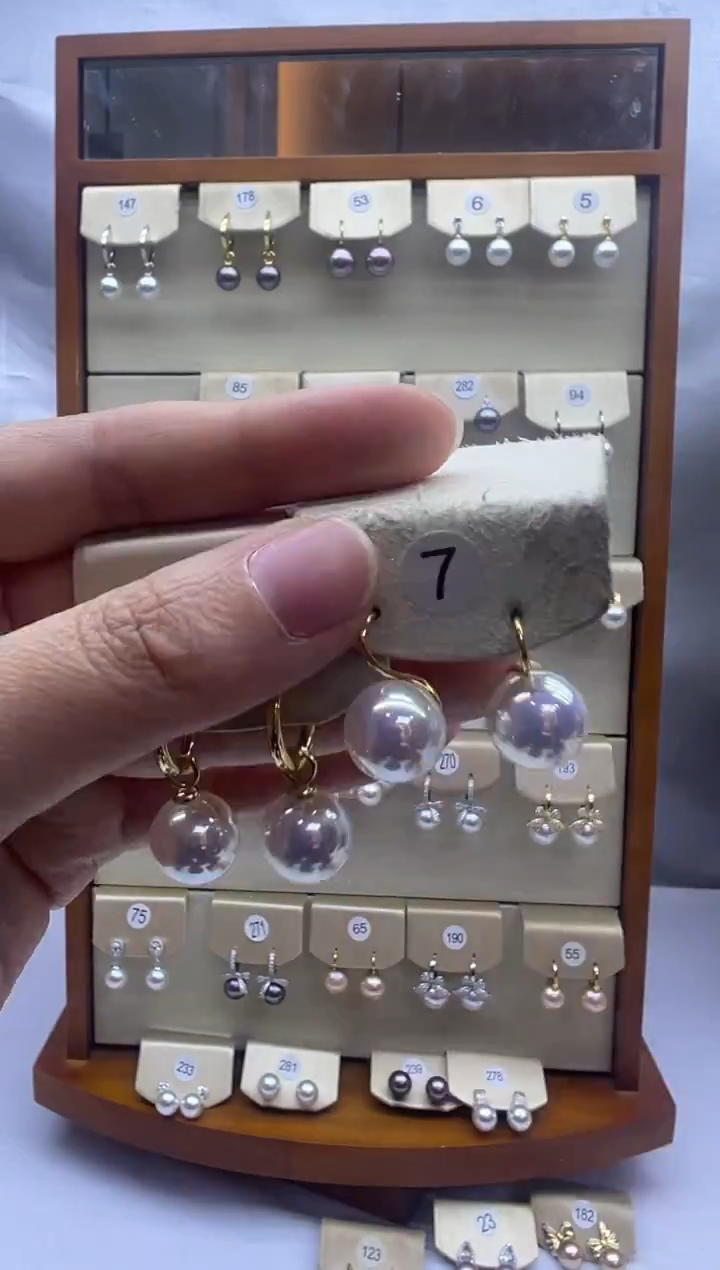 未镶嵌耳饰淡水珍珠142+7