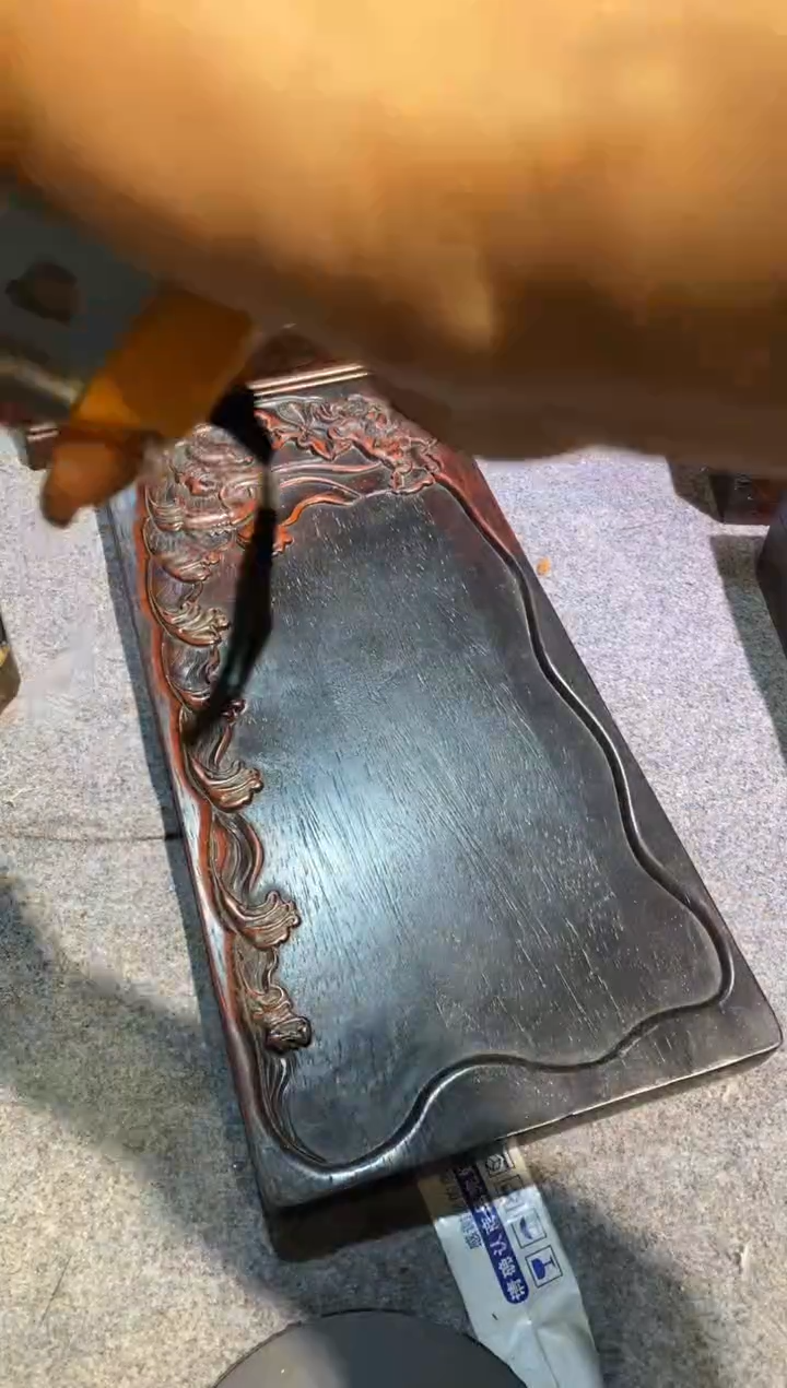 木紫檀拆件雕刻板以直播间实物为准微瑕老物件