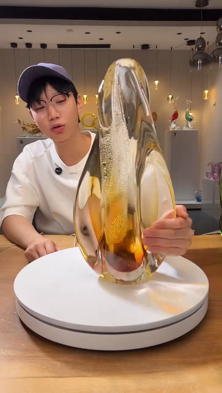 【闪购商品】茶宠巴比特美学 金色月虹摆件