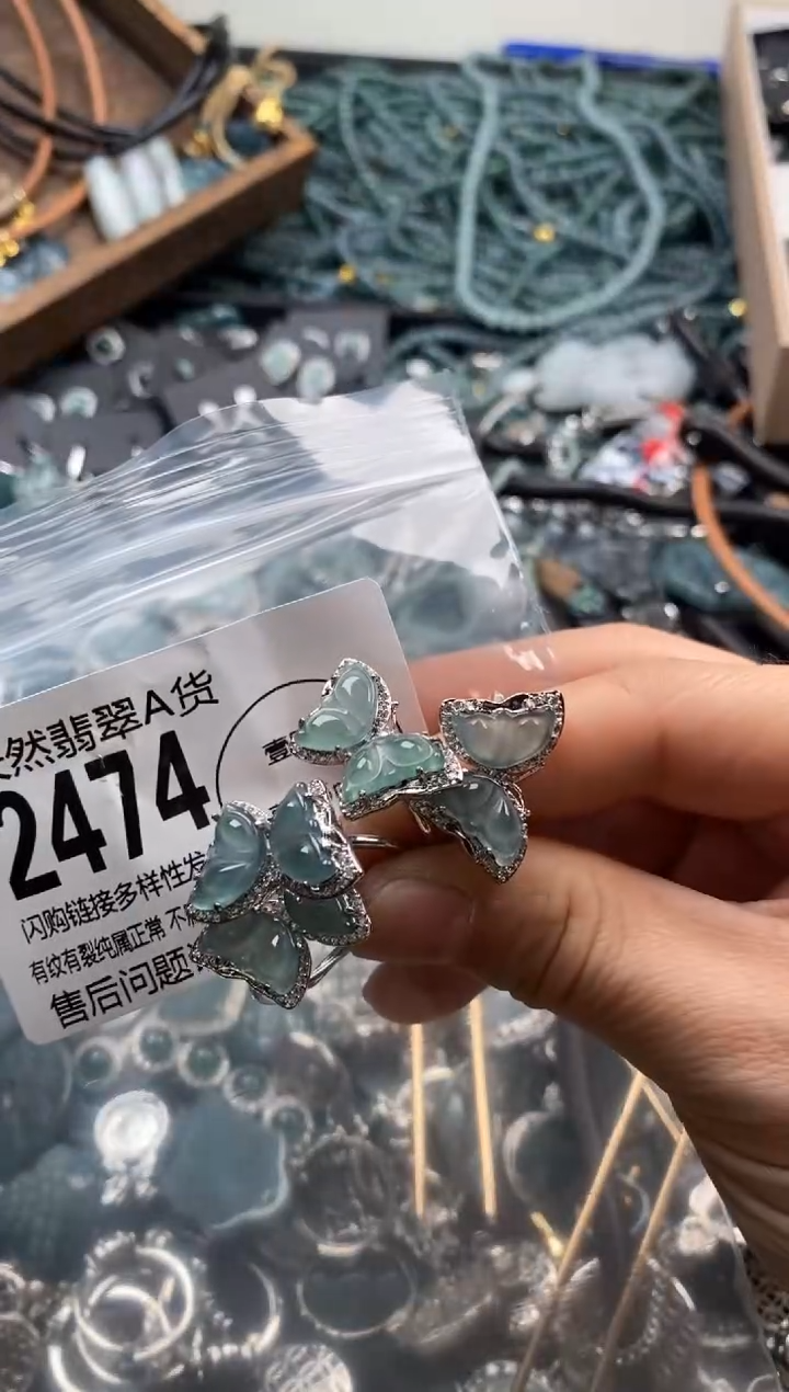 【闪购商品】翡翠颈饰未镶嵌多样性发其一2474