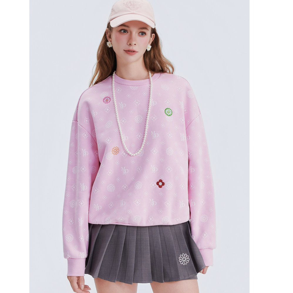 Mardi秋季宽松印花百搭休闲时尚圆领卫衣长袖MWY2542158