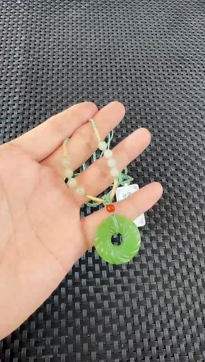 【闪购商品】和田玉（碧玉）吊坠未镶嵌苹果绿