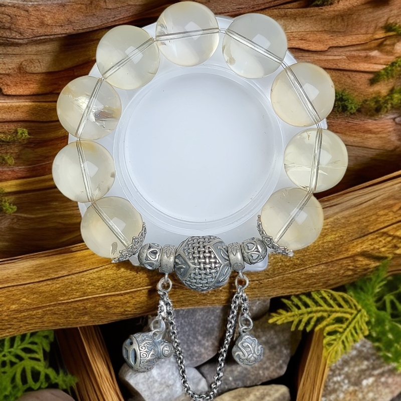 800银手链 晶森设计18-19mm手围15-16百搭女款白色手饰时尚首饰