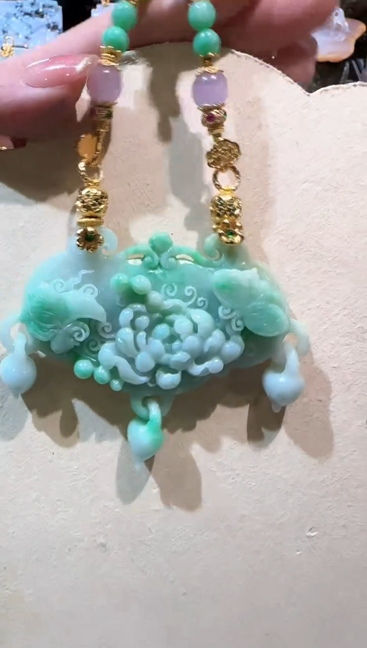 【闪购商品】翡翠颈饰未镶嵌国风