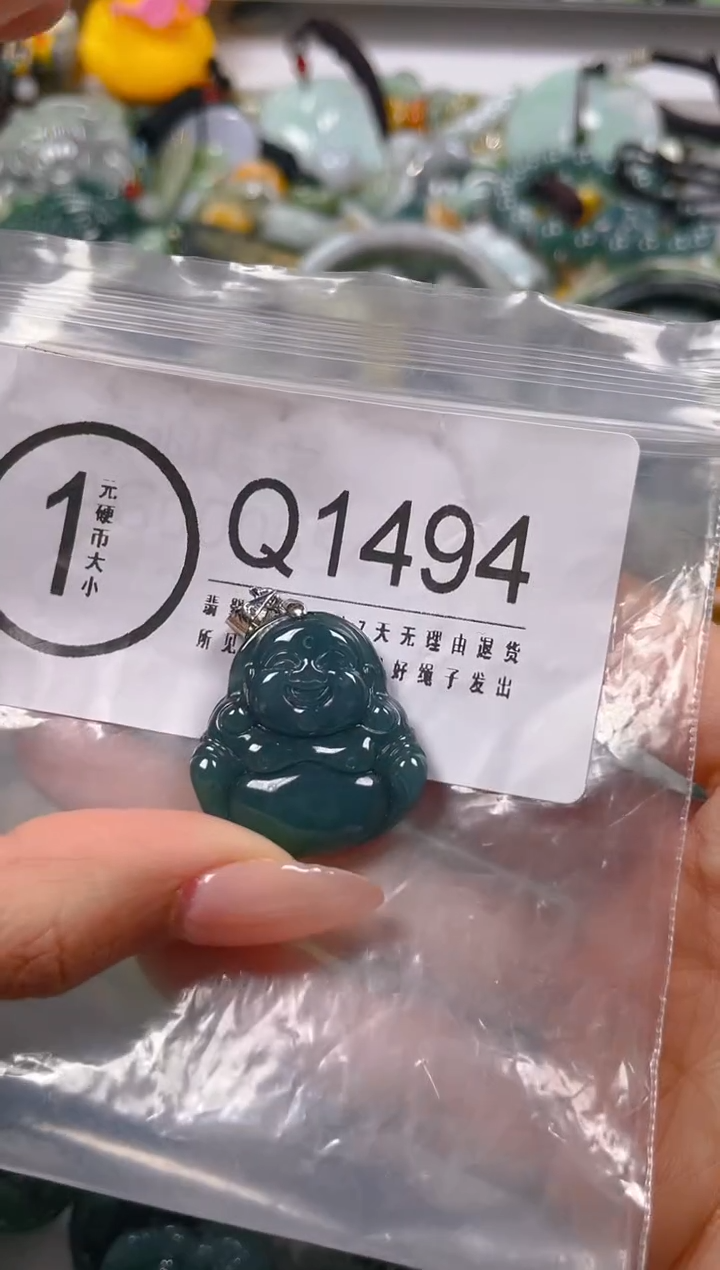 【闪购商品】翡翠颈饰未镶嵌/Q/翡翠A货一图一物