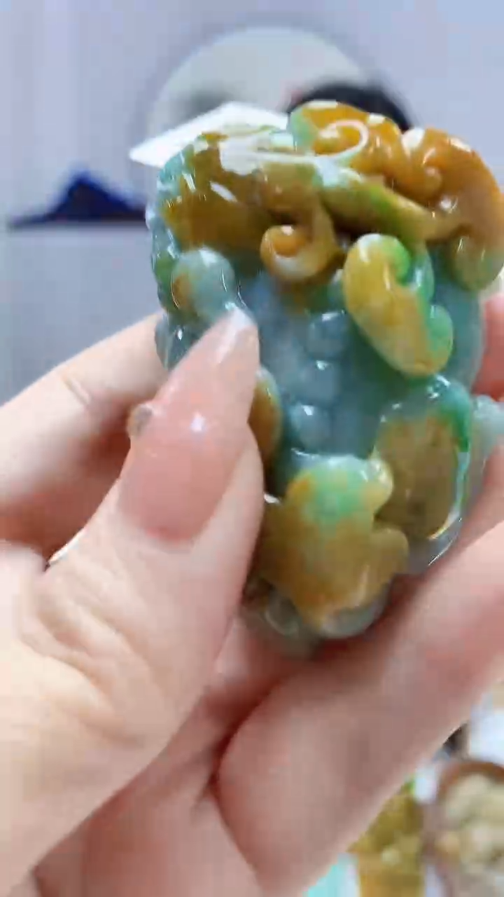 未镶嵌定制翡翠0405DD-毛货挂件102