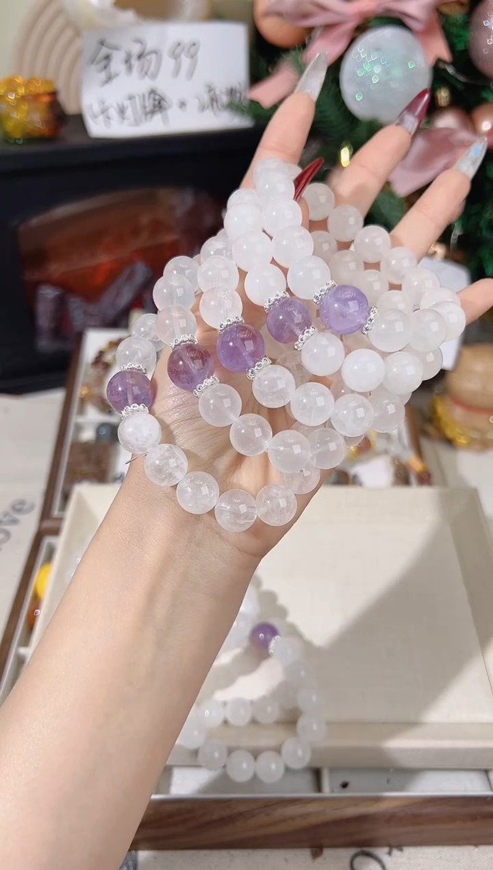 未镶嵌手链水晶手链多样性发一