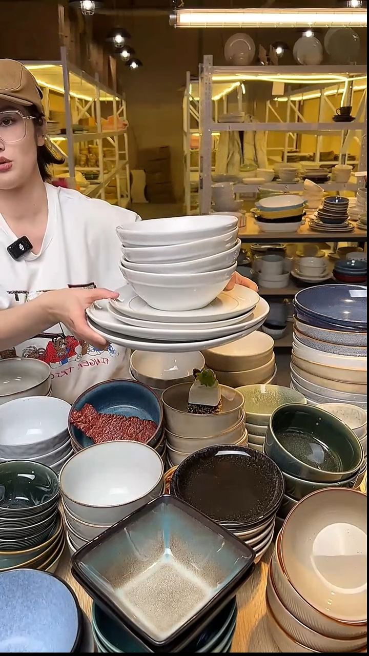 瓷51外贸尾货窑变釉下彩默认微瑕