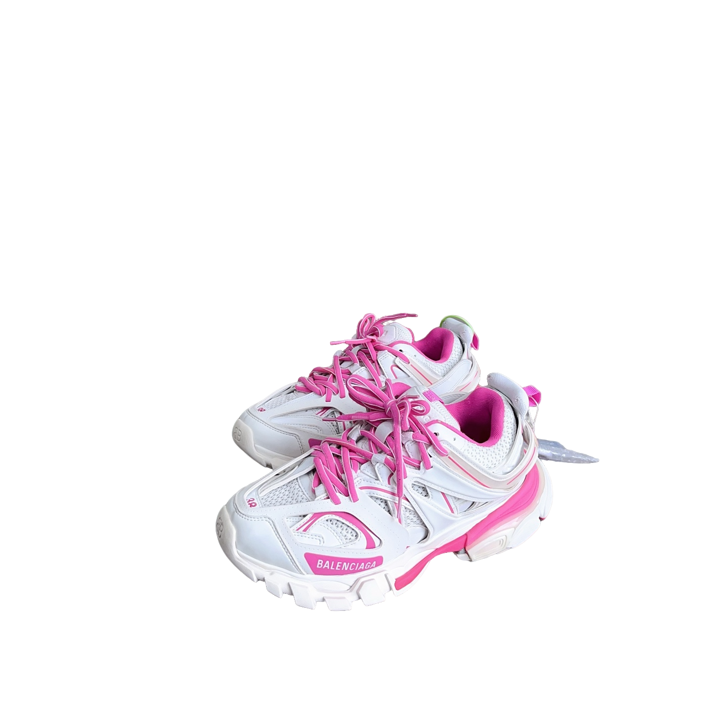 95新 Balenciaga/巴黎世家 track休闲鞋白粉 38码 d5241