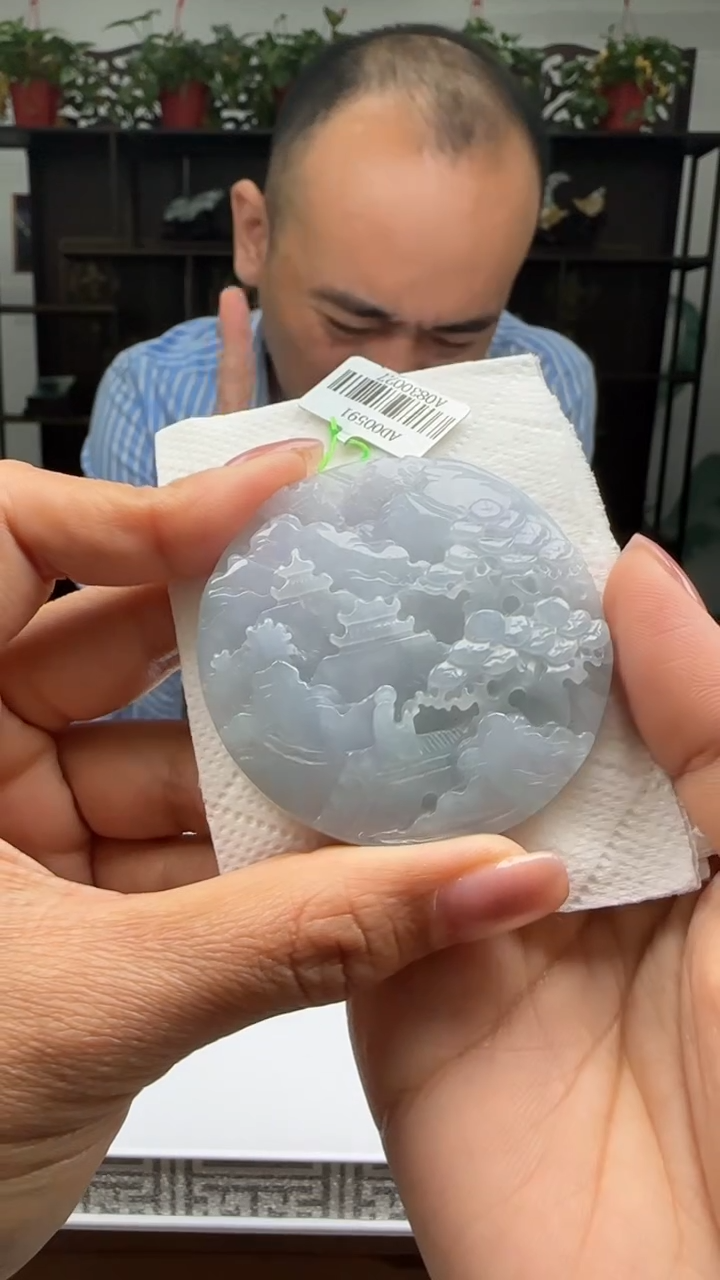【闪购商品】翡翠颈饰未镶嵌天然翡翠A货吊坠
