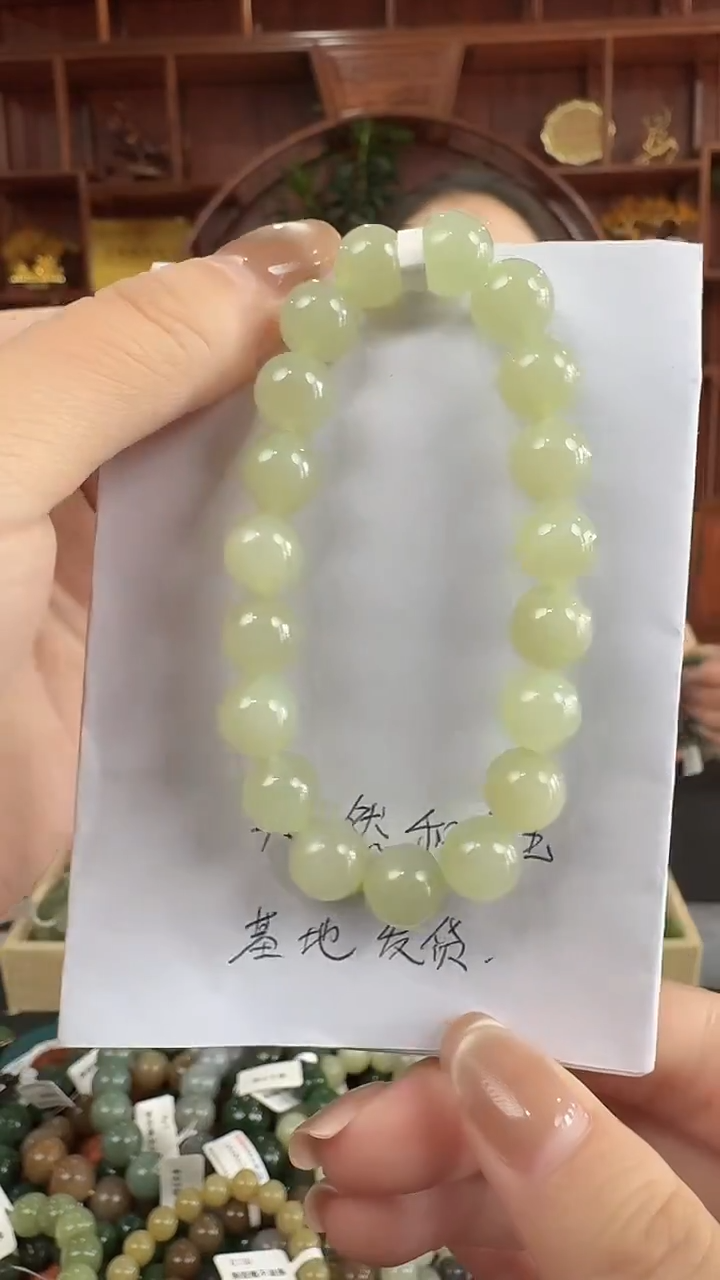 手串未镶嵌和田玉lk66 晴水手串 卡10mm