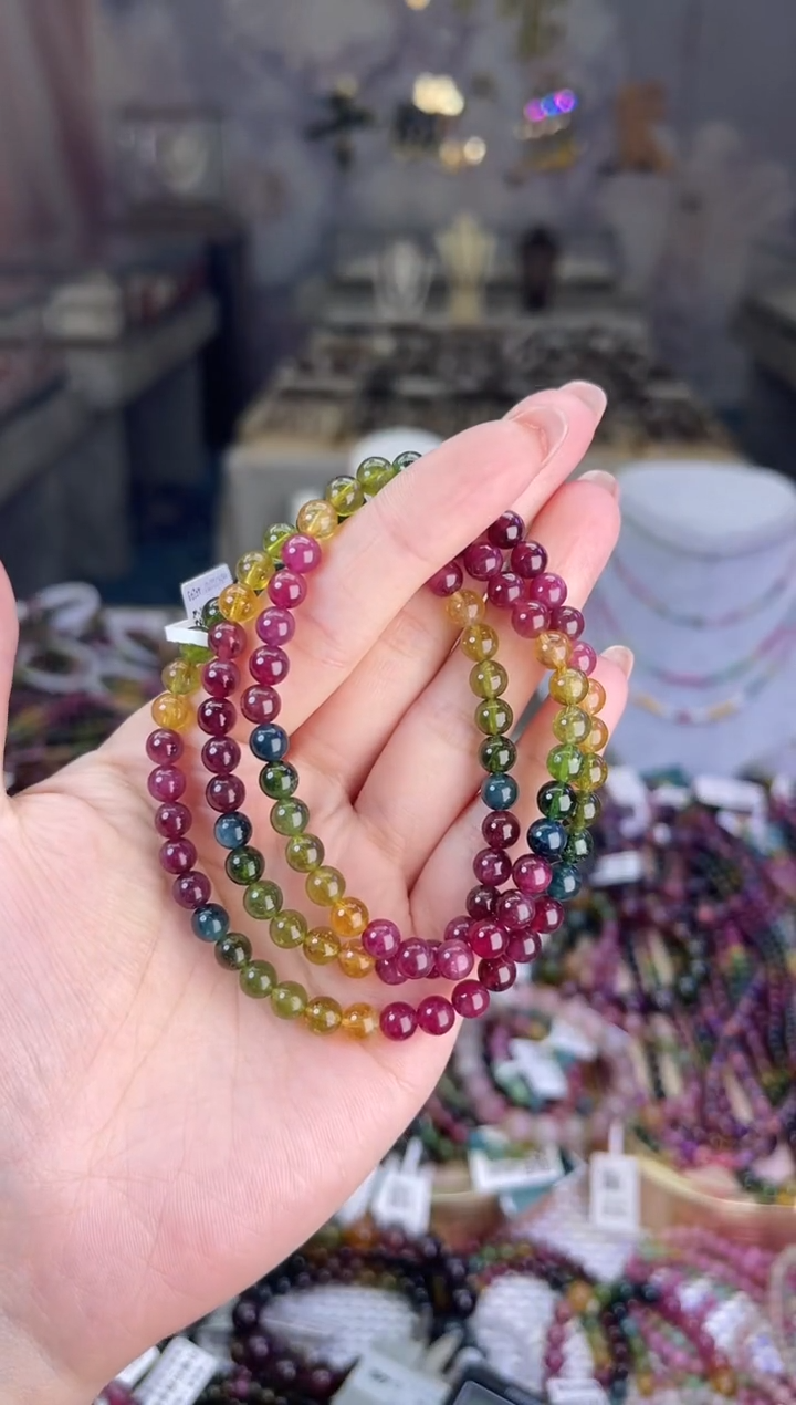 【闪购商品】碧玺/未镶嵌5mm+碧玺多圈多样性发货