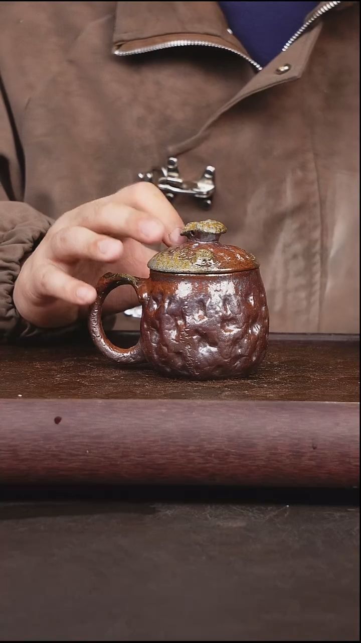 茶壶紫砂柴烧 盖杯